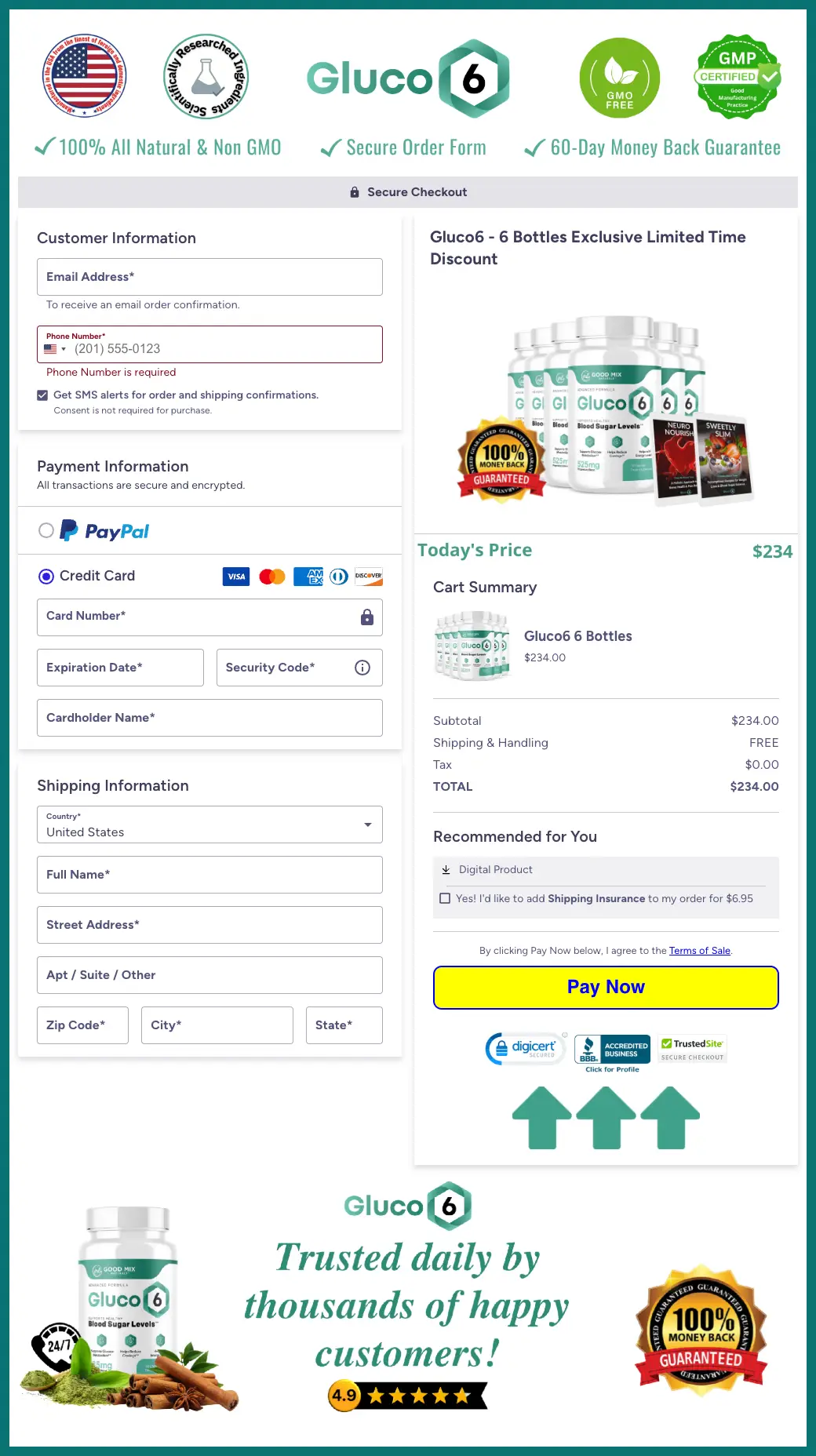 Gluco6-Secure-Checkout